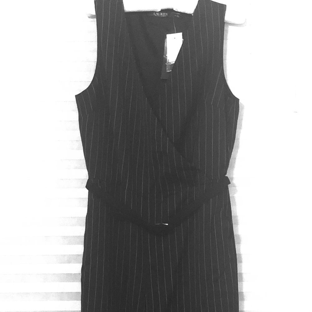 NEW! Pinstriped Ralph Lauren pantsuit / jumpsuit.